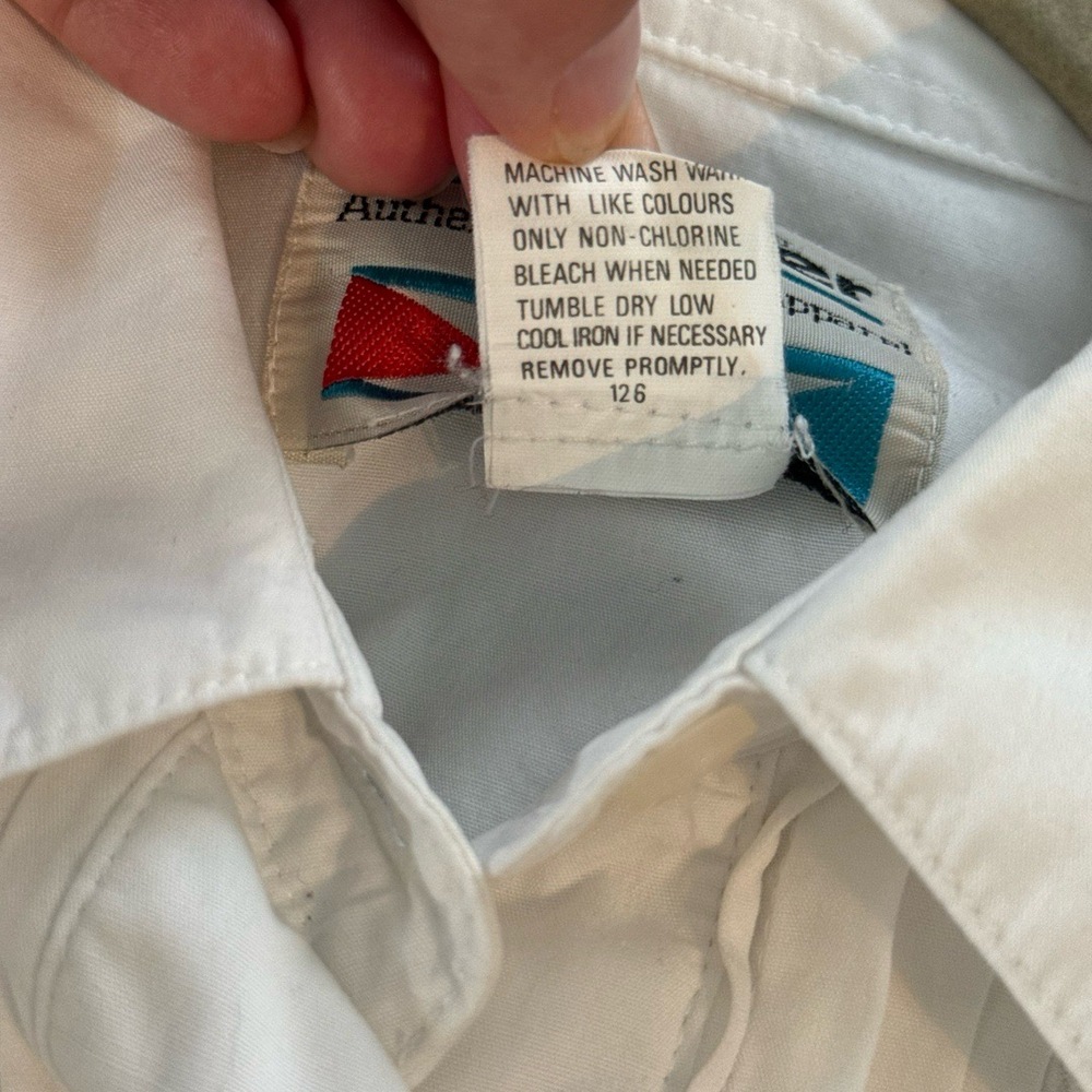 Wrangler White Women's Pintuck Front Button-Down Shirt - Picture 7 of 7